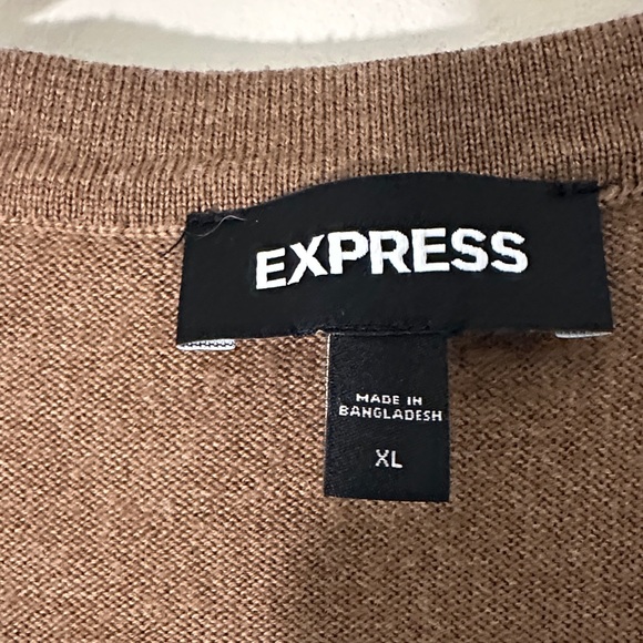 Express Men's Cardigan in  Brown (329) - Picture 2 of 6